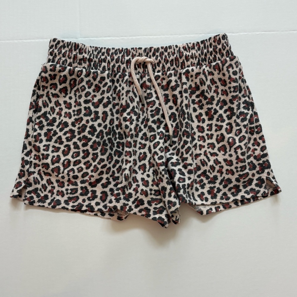 Victoria’s Secret Glow Waffle Leopard Print Sleep Pajama Shorts Size Small - Picture 5 of 7